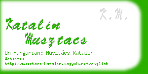 katalin musztacs business card