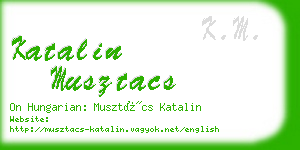 katalin musztacs business card